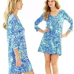 Lilly Pulitzer Erin Shift Dress Size XXS Pima‎ Cotton